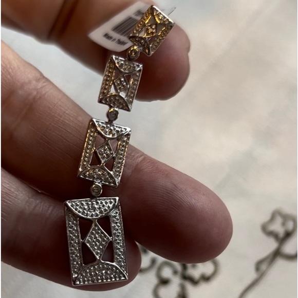 Diamond accent Sterling Silver Pendant and Necklace - Picture 7 of 11